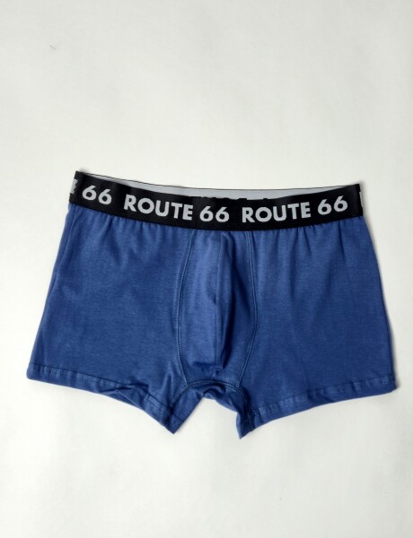Boxer de algodon con lycra liso Fresh Azul