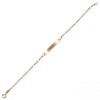 Pulsera de niño/niña en oro amarillo 18k. con espacio para grabado Pulsera de niño/niña en oro amarillo 18k. con espacio para grabado