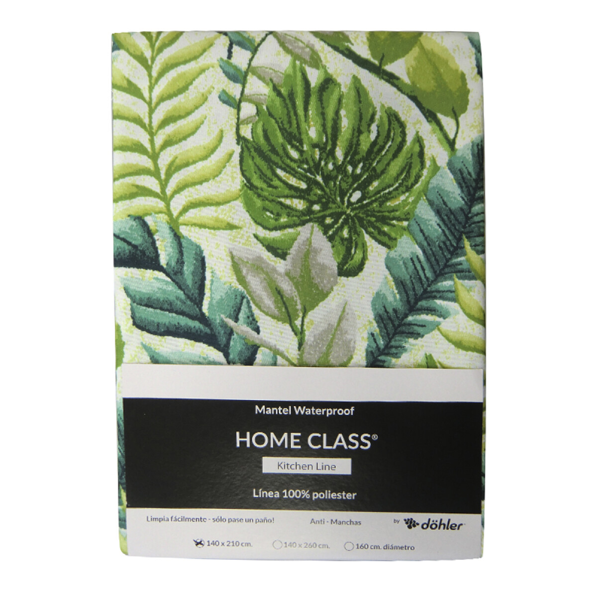 Mantel Waterproof Home Class 140 x 260 cm - Hojas 