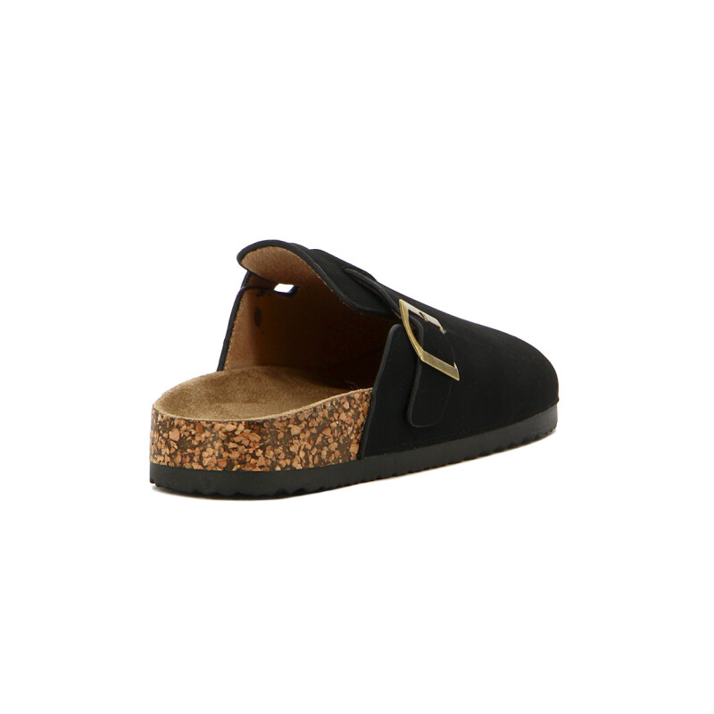 Darkness Zueco Casual Dama Suela Baja / Negro Negro