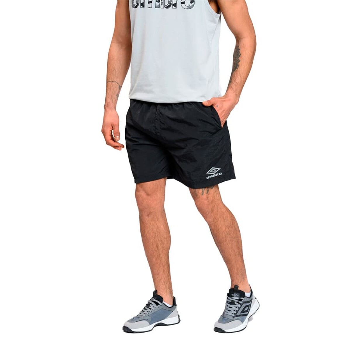 Short Umbro de Baño Basic de Hombre - 20106027 - Negro 