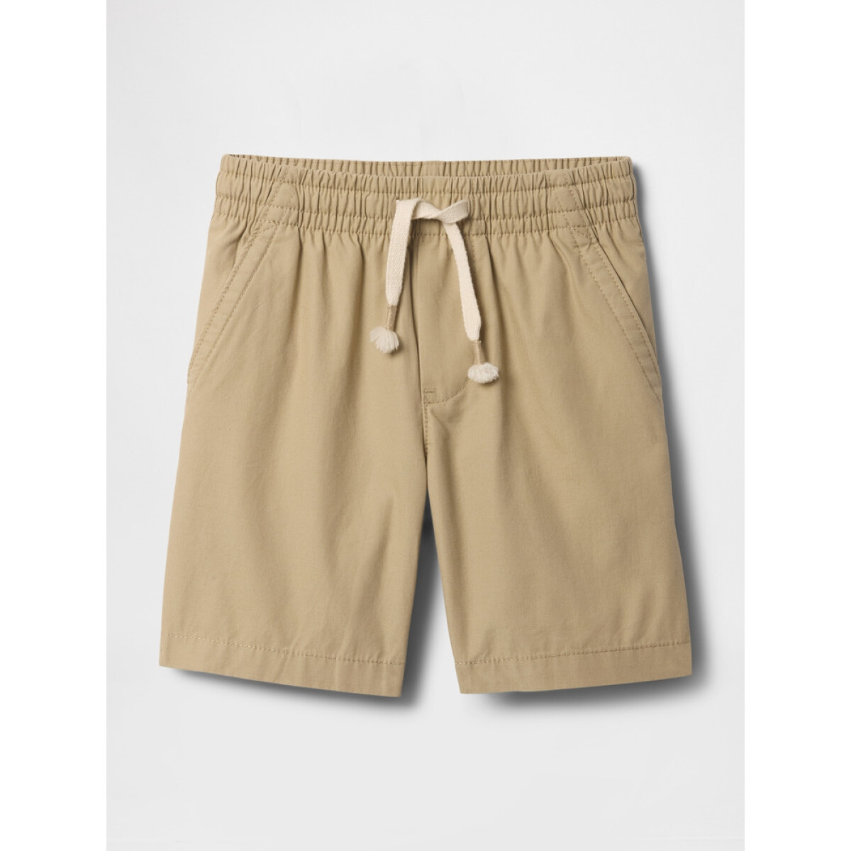 V-PO WVN SHORT - KHAKI 