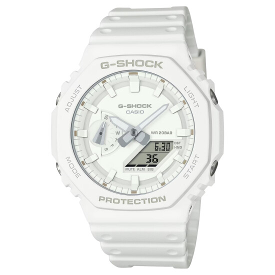 Reloj CASIO G-SHOCK GA2100-7A7DR en Resina Blanco Esfera 48mm 0