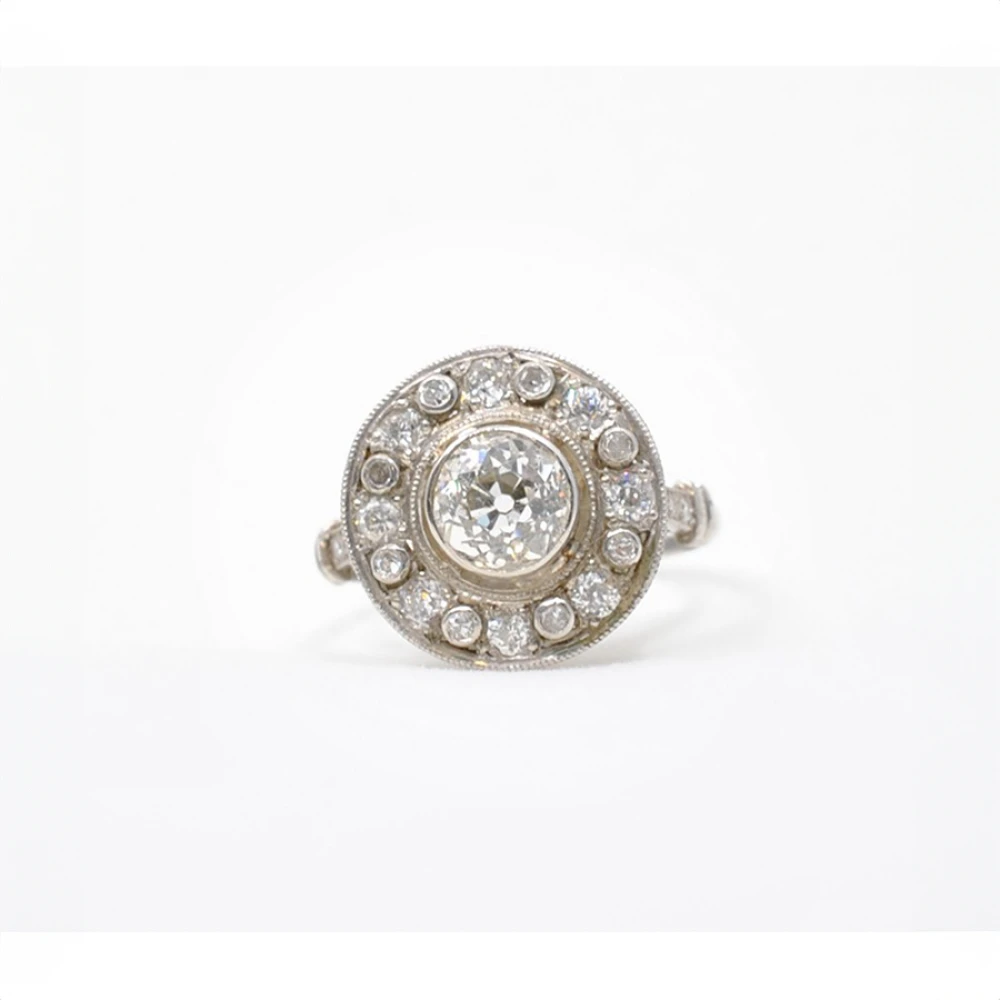Anillo De Platino Con Brillantes Anillo De Platino Con Brillantes