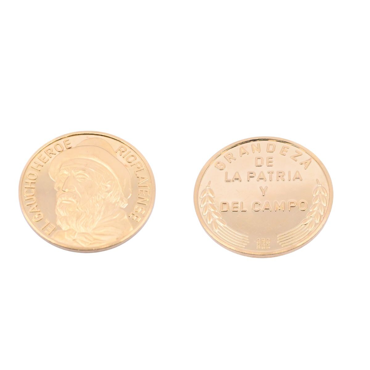Medalla de oro Grandeza de la patria y el campo/El gaucho héroe rioplatense. 