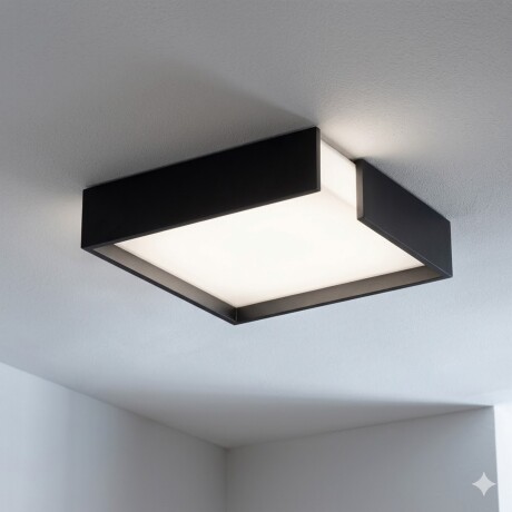 Plafón de led diseño cuadrado con corte 18W - 41cm Plafón de led diseño cuadrado con corte 18W - 41cm