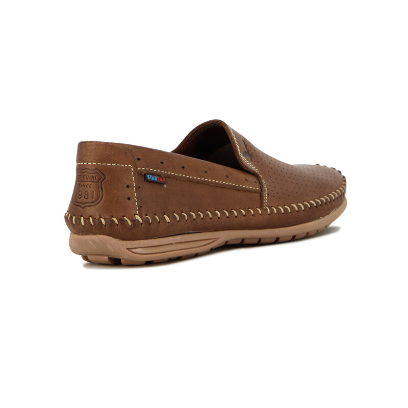 Starsax Rutero Hombre Costura Artesanal Tabaco