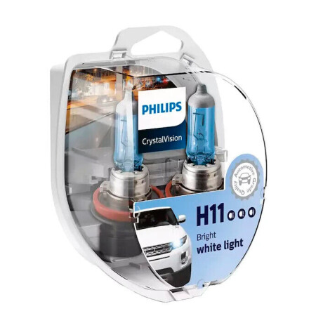 LAMPARA - HALOGENA 12V 55W H11 CRYSTAL VISION PHILIPS LAMPARA - HALOGENA 12V 55W H11 CRYSTAL VISION PHILIPS