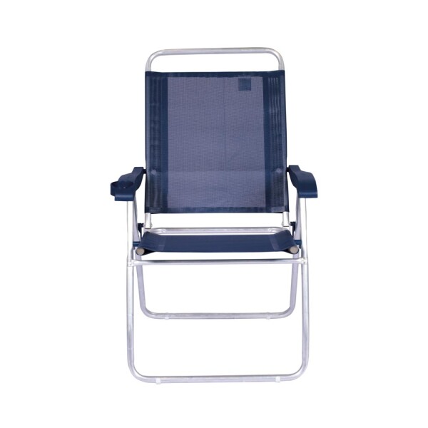 SILLA RECLINABLE 4 POSICIONES ALUMINIO BOREAL AZUL MARINO AZUL