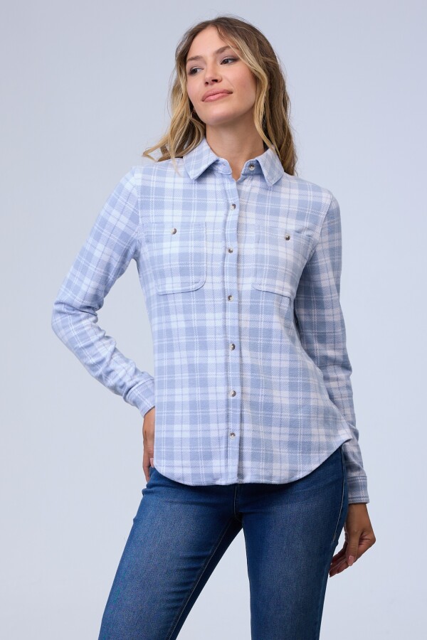Camisa Soft Cuadrille CELESTE/MULTI