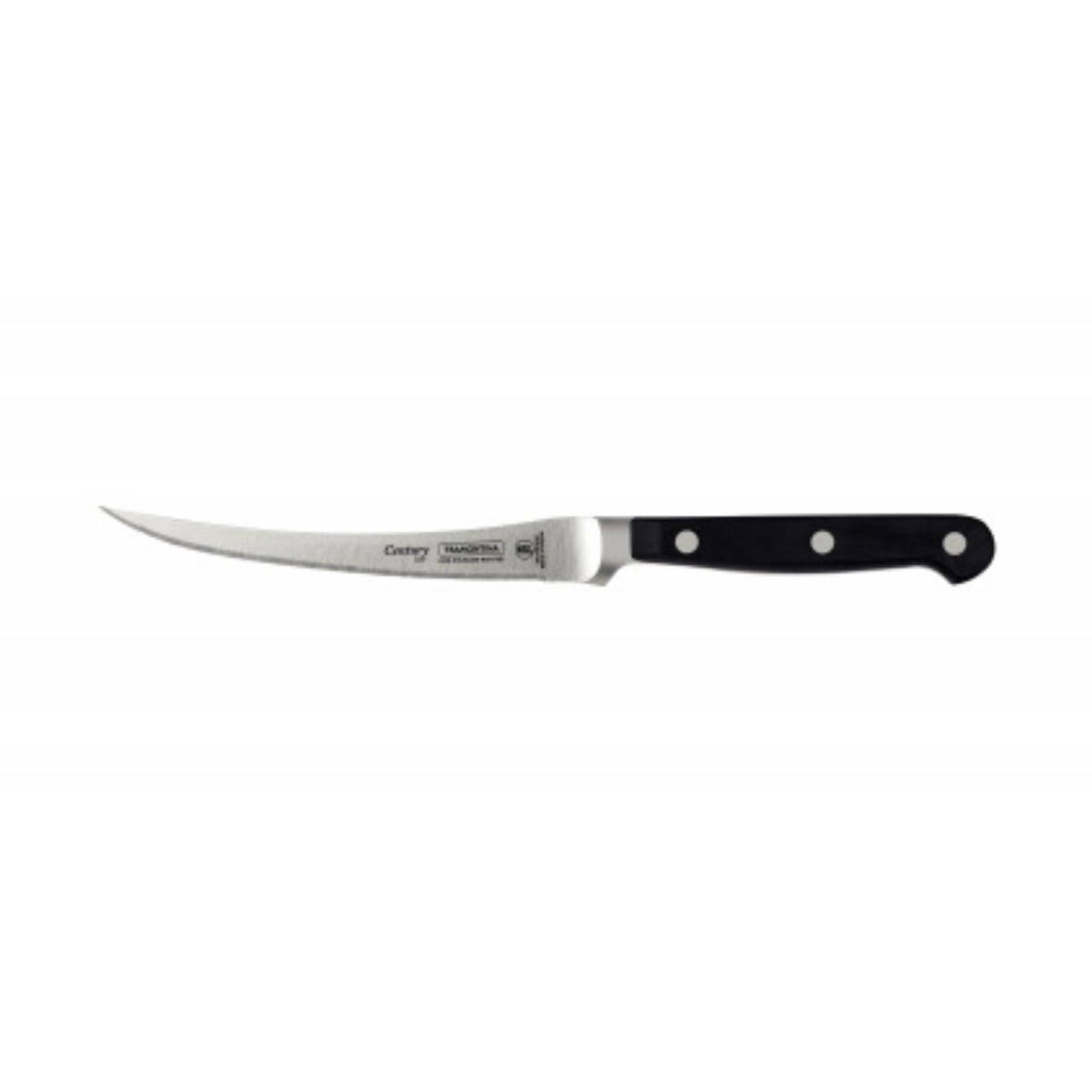 Cuchillo para Tomate 5" Acero Inoxidable Mango Negro | Tramontina 24048/005 