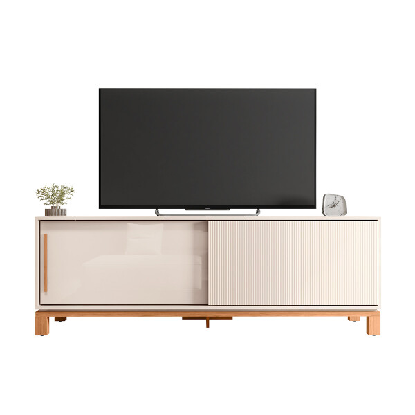 RACK PARA TV MODELO MONDRIAN 1.8 - COLOR OFF WHITE MR/FREIJO Rack Para Tv Modelo Mondrian 1.8 - Color Off White Mr/freijo