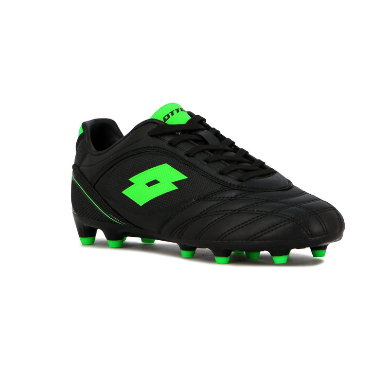 Lotto Milan MD Futbol Teen BLK/GRN Negro-Verde