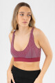 Top deportivo bicolor Bordeaux