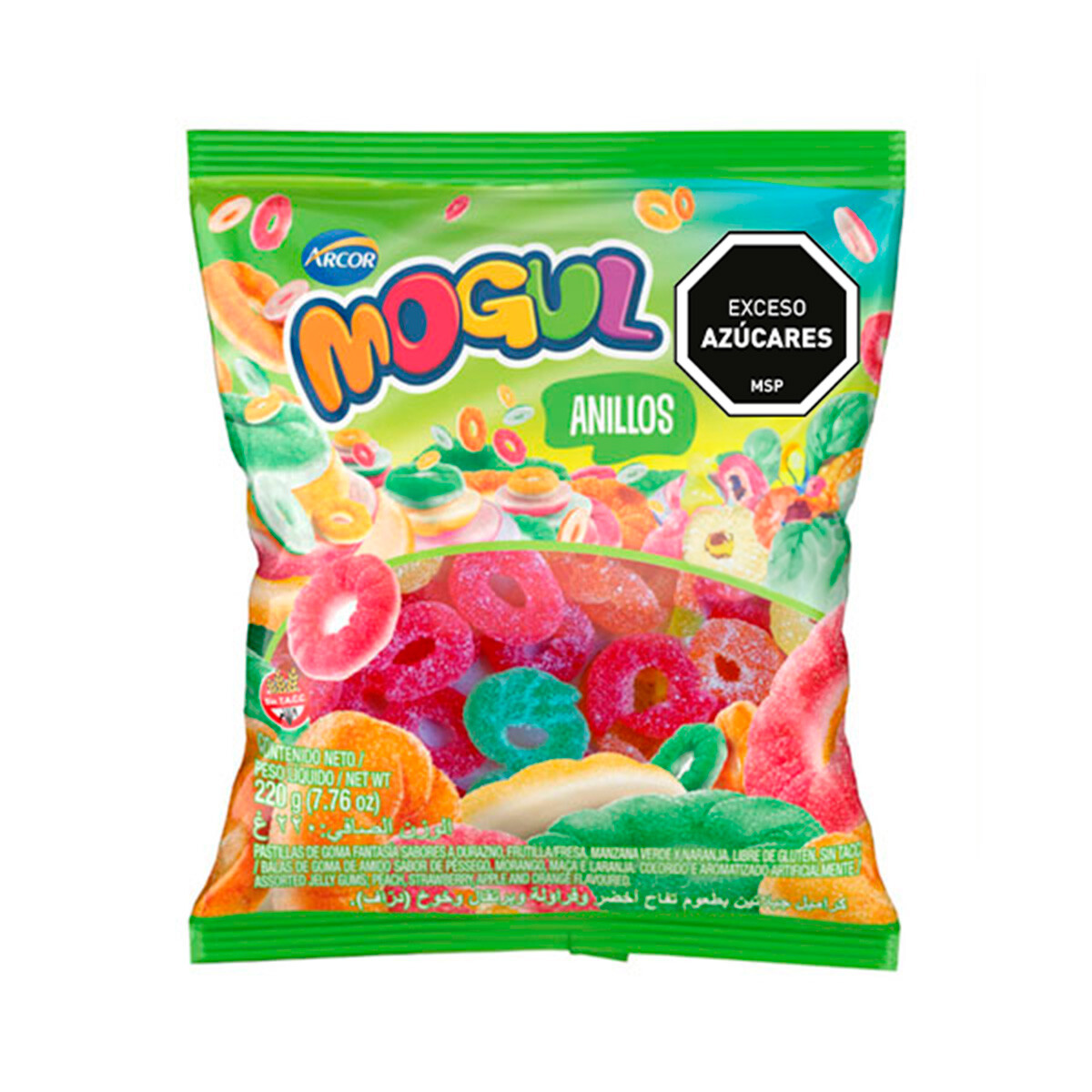 Gelatina Mogul anillos 220g 