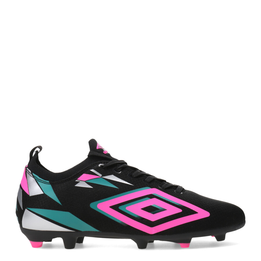 Championes de Fútbol Hombre Umbro Hit Hg Negro - Fucsia - Celeste