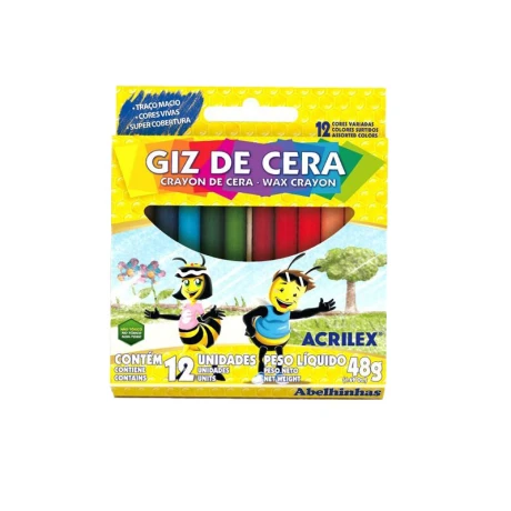 Crayolas ACRILEX 12 colores finas Crayolas ACRILEX 12 colores finas