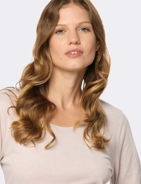 REMERA LISA MANGA LARGA Beige