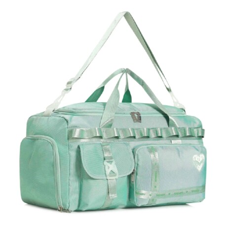 Bolso De Viaje Trendy Deportivo modelo Love Verde Agua