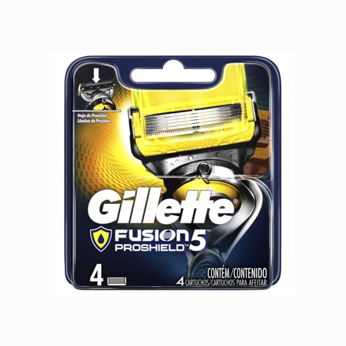 GILLETTE FUSION PROSHIELD RPTO X 4 PACK única