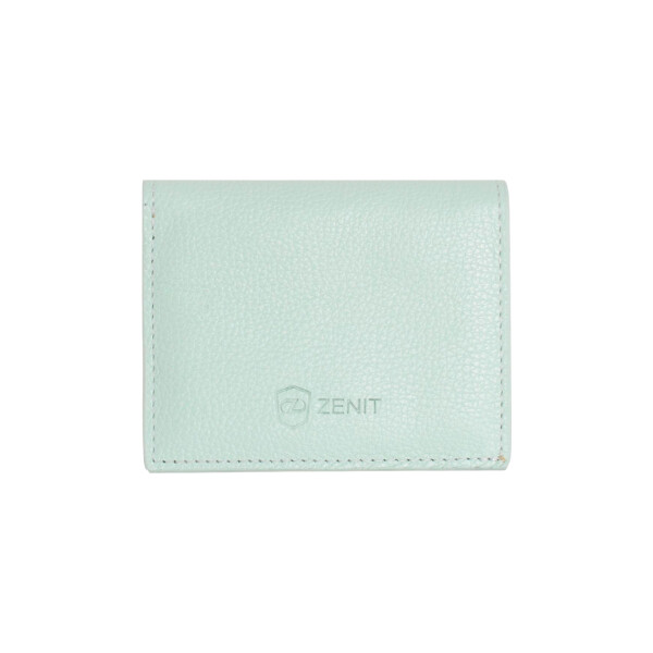 BILLETERA CORTA CUERO VERDE AGUA BILLETERA CORTA CUERO VERDE AGUA