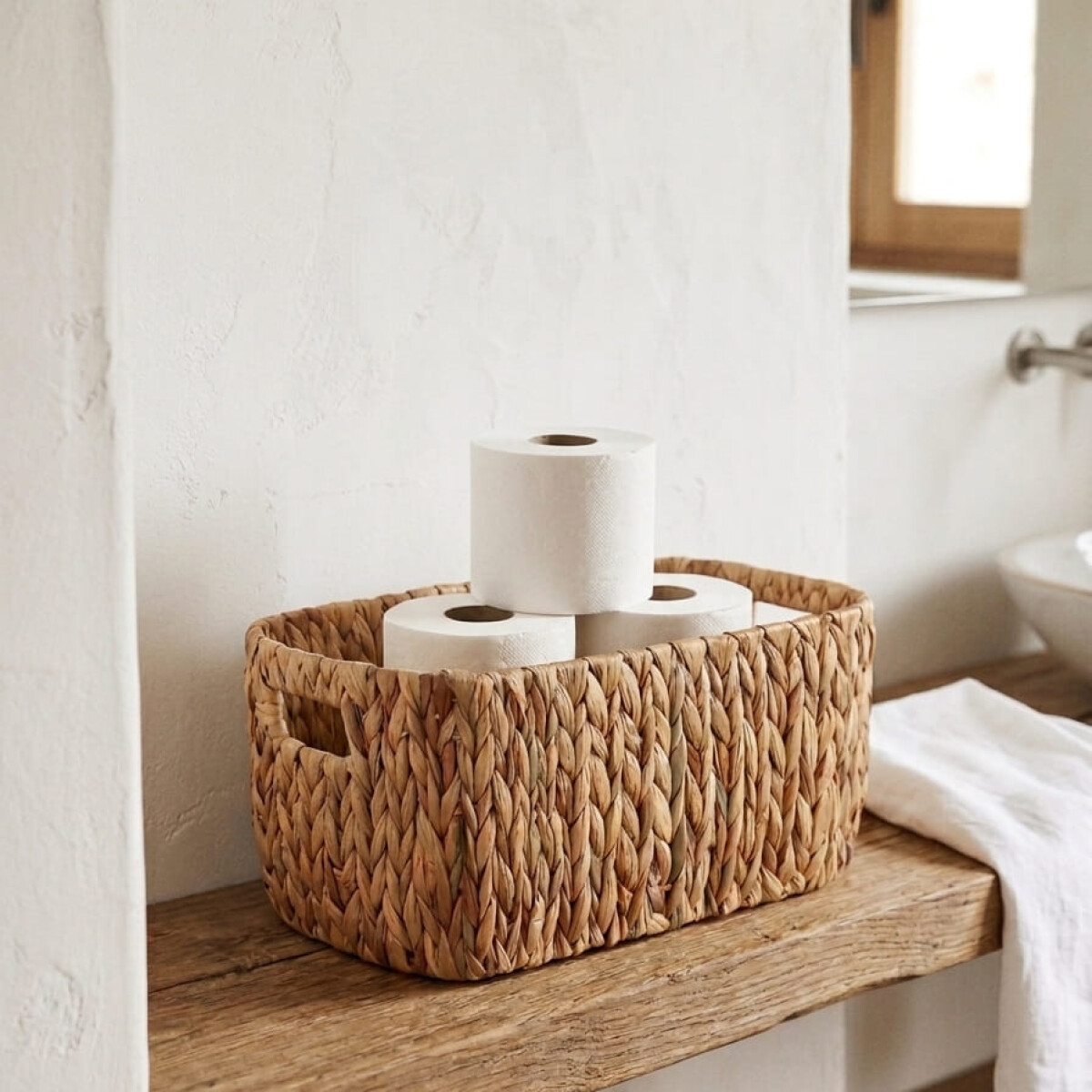 Cesta cuadrada Jacinto de agua 