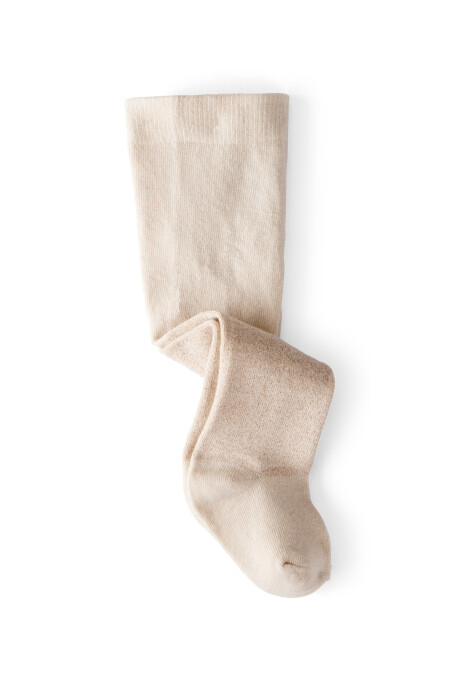 Medias cancán de algodón, beige Sin color