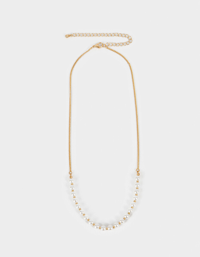 Collares Cortos Con flores Collar Corto Con Flor - Dorado