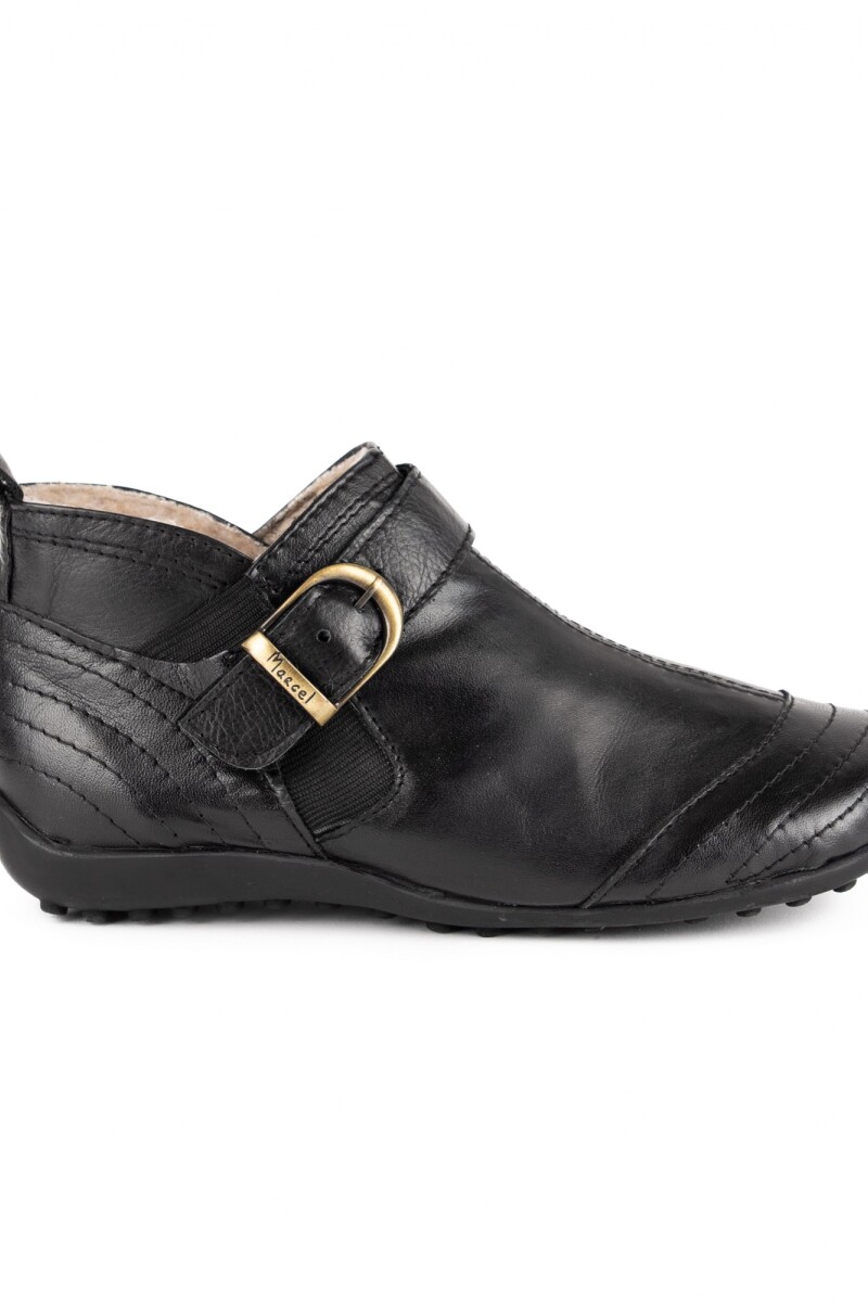 Bota baja clásica corderito Negro