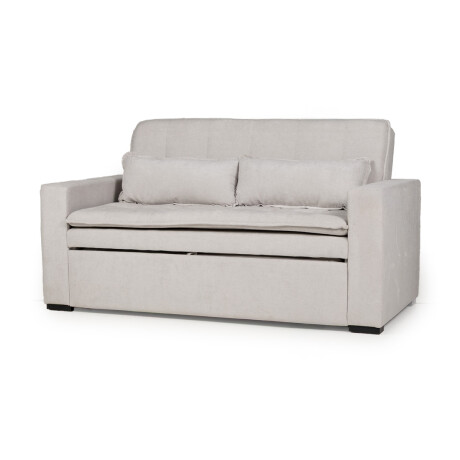 Sofá Cama Londres - Tela Microfibra TC1009 (Plata)