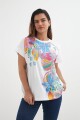 Remera con bordado BLANCO