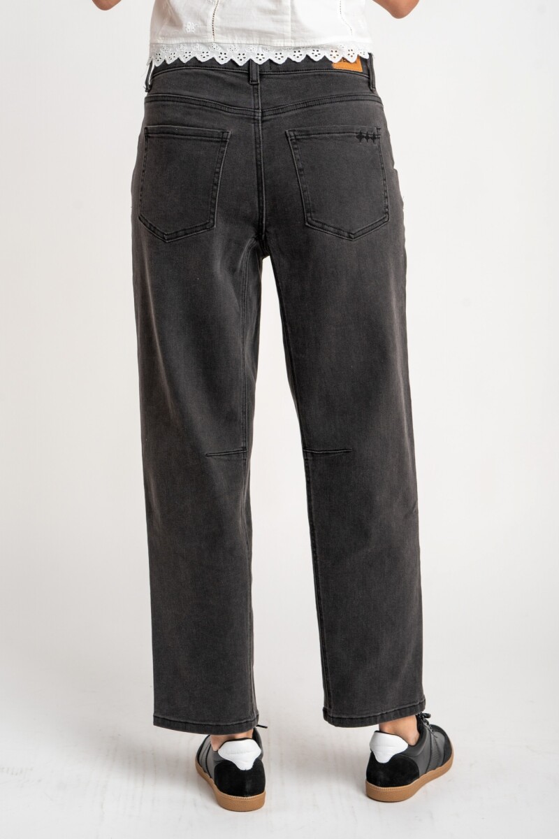 Jean Baggy Barrel Denim Gris