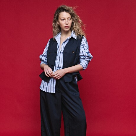 CAMISA VIÑAS Celeste