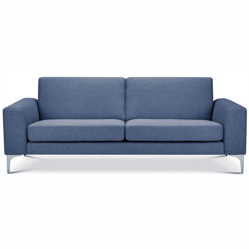 Sofá Modelo 810N3 3 cuerpos en Tela Azul
