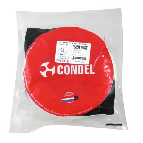 CABLE CORDON 2X0,75MM2 BL CONDEL CABLE CORDON 2X0,75MM2 BL CONDEL