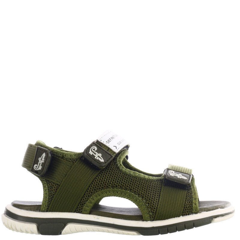 Sandalias de Niño Croco Kids TOMMY deportiva con velcros Verde Oliva