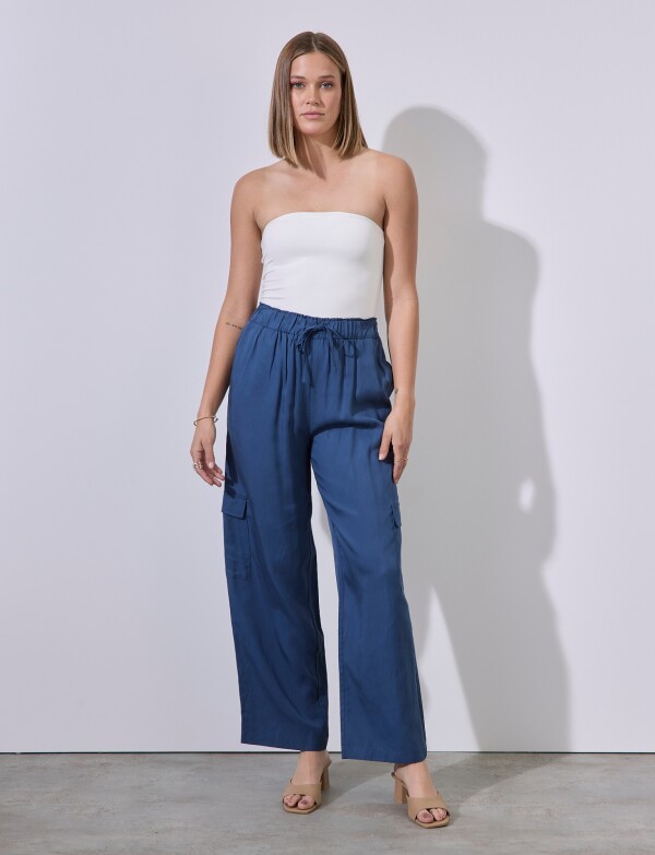 Pantalon Cargo AZUL