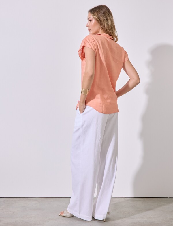 Camisa Lino CORAL