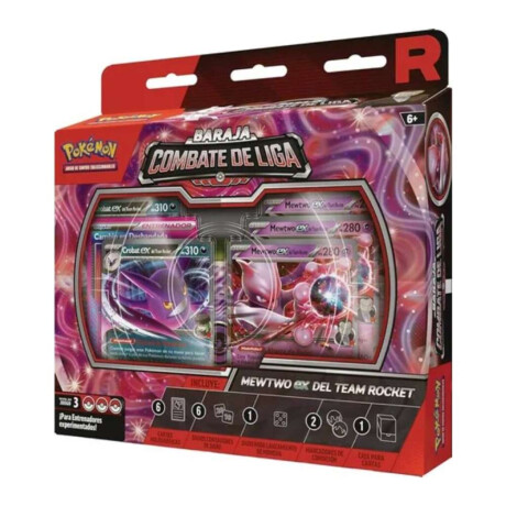 Pokemon Mazo Combate de Liga Mewtwo Ex del Equipo Rocket