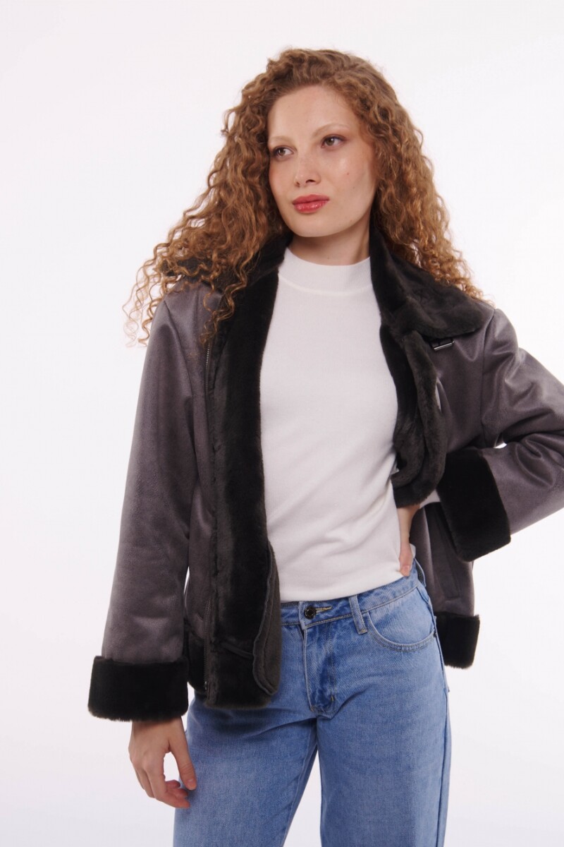 CAMPERA ELADIA GRIS OSCURO CAMPERA ELADIA GRIS OSCURO