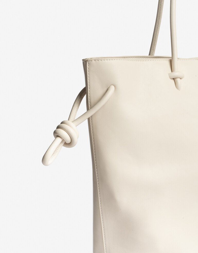 Shopper Shopper Minimalista Crudo - Blanco Crudo