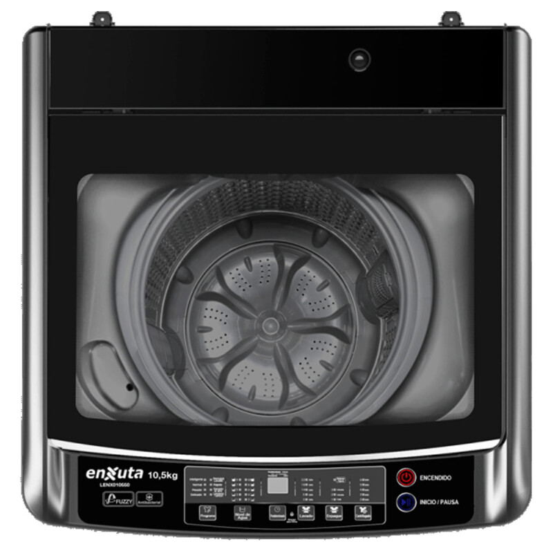 LAVARROPA ENXUTA LENX 010550 10.5Kg c/Superior Tapa Vidrio N/A