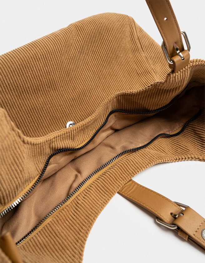 Saca Cartera Saca Corderoy Camel - Marron Camel