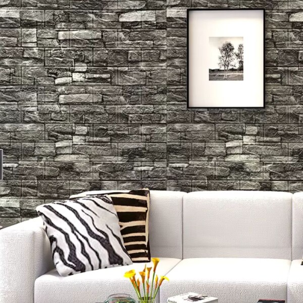 REVESTIMIENTO AUTO ADHESIVO 3D 70 X 77 CM X 3 MM - PIEDRA C4 REVESTIMIENTO AUTO ADHESIVO 3D 70 X 77 CM X 3 MM - PIEDRA C4