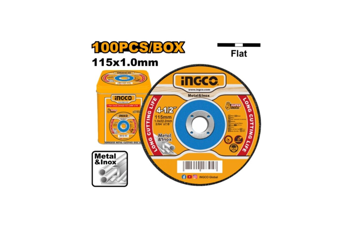 SET DISCO DE CORTE 115MM X 1.2 MM X 100 U SET DISCO DE CORTE 115MM X 1.2 MM X 100 U