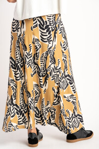 Falda Print Camel
