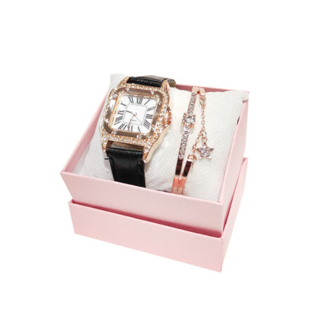 Set De Reloj - Square Negro