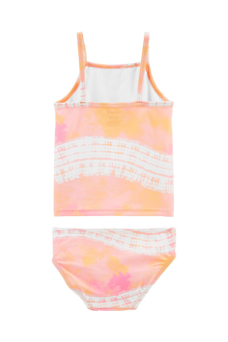 Traje de baño dos piezas con protección UPF 50+ diseño tie-dye Sin color