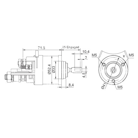 AUTOMATICO DE ARRANQUE - AUTOMATICO J. DEERE MAQUINARIA 12V BOSCH ZM AUTOMATICO DE ARRANQUE - AUTOMATICO J. DEERE MAQUINARIA 12V BOSCH ZM