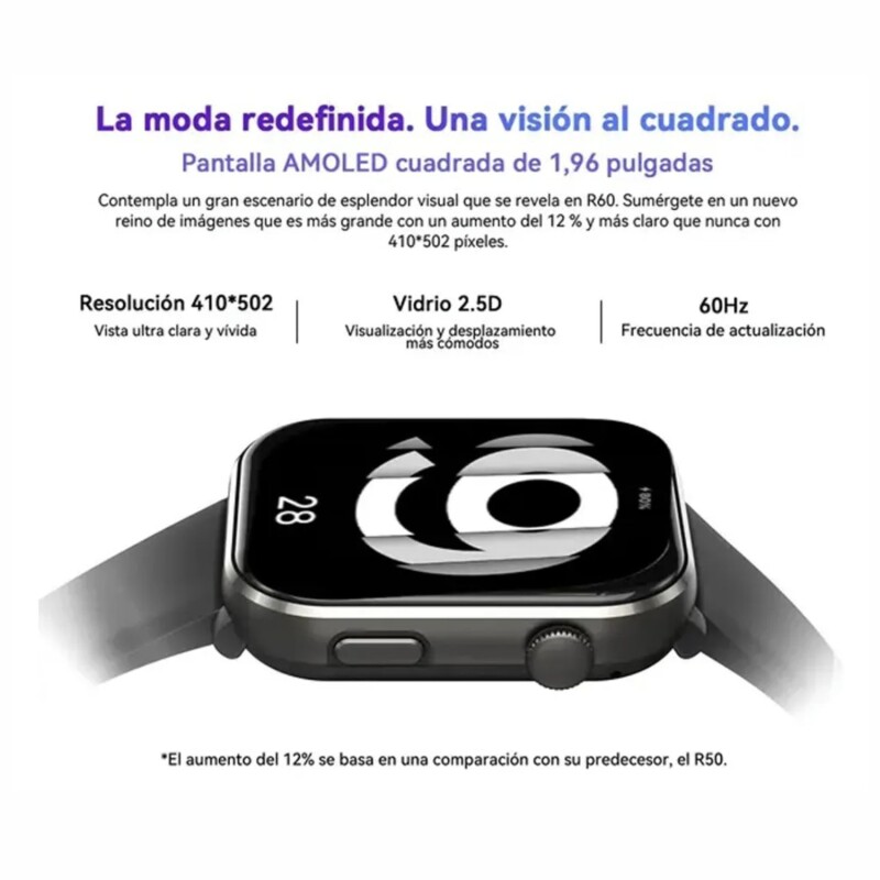 Reloj Inteligente Smartwatch Deportivo Blackview R60 negro